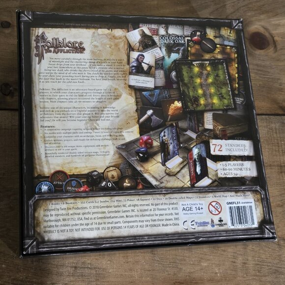 Greenbrier Board Game Folklore - The Affliction (Anniversary Ed)-preowned - Picture 2 of 11